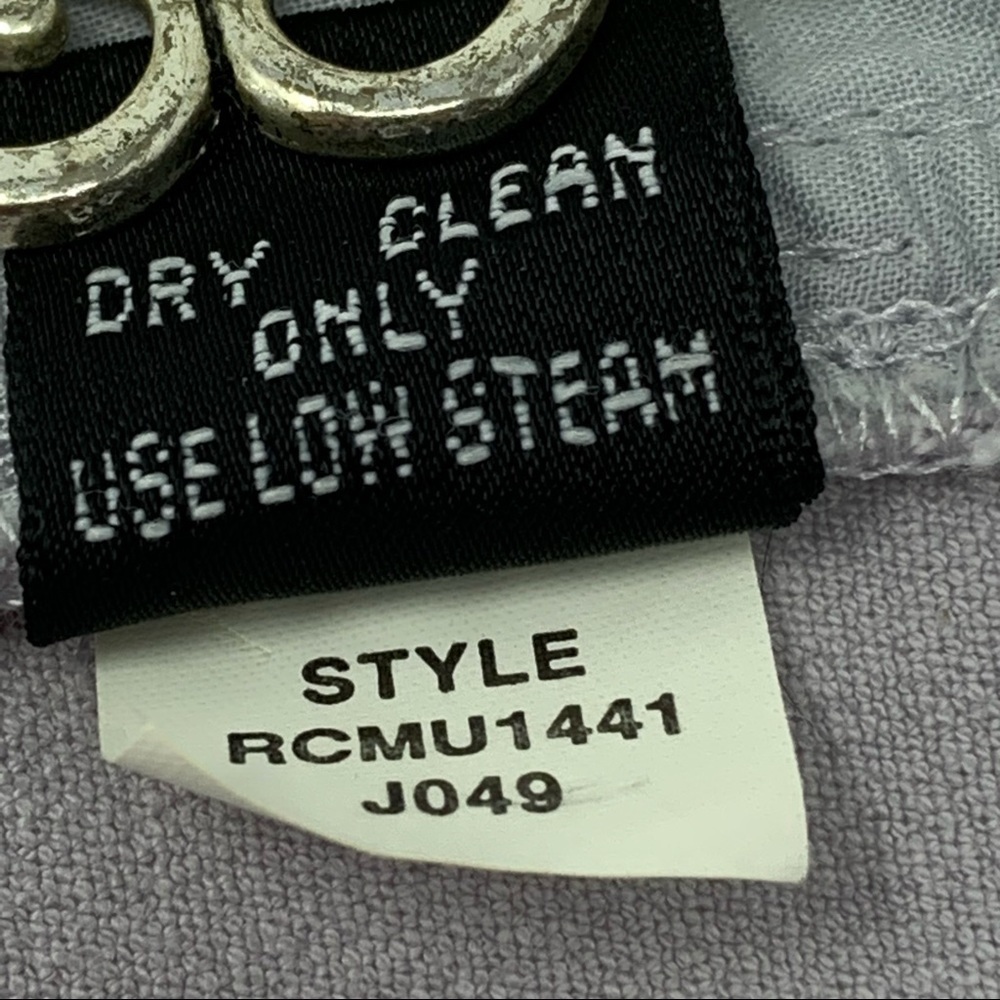 Company Ellen Tracy French Gray Straight Leg Jeans Size 12 Spandex High Stretch - Picture 12 of 14